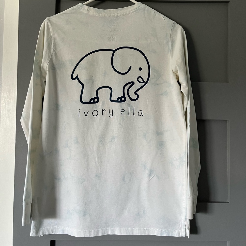 Ivory Ella blue tie-dye long-sleeve Tee (XS)